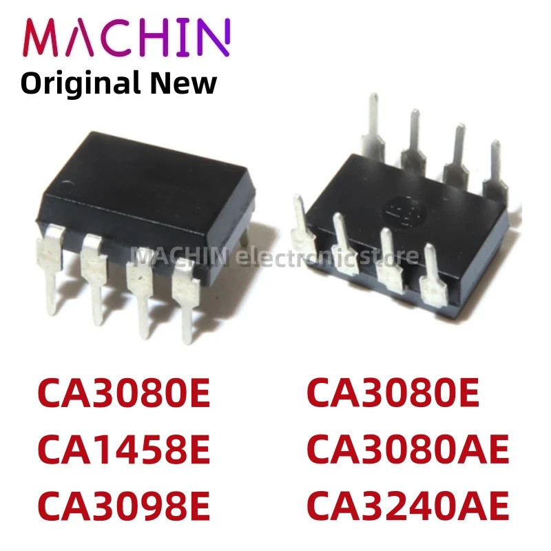 5pcs CA3080E CA1458E CA3098E CA3080E CA3080AE CA3240AE DIP-8 Operational เครื่องขยายเสียงชิป ic