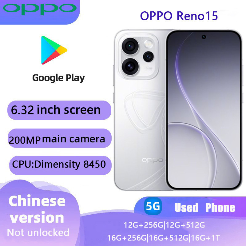 สมาร์ทโฟน OPPO Reno15 มือสอง, โทรศัพท์กล้อง 6.32"