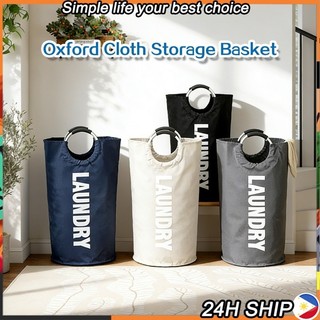 Foldable Laundry Hamper Waterproof Oxford Fabric Storage Basket For Home Big Capacity & Easy Clean