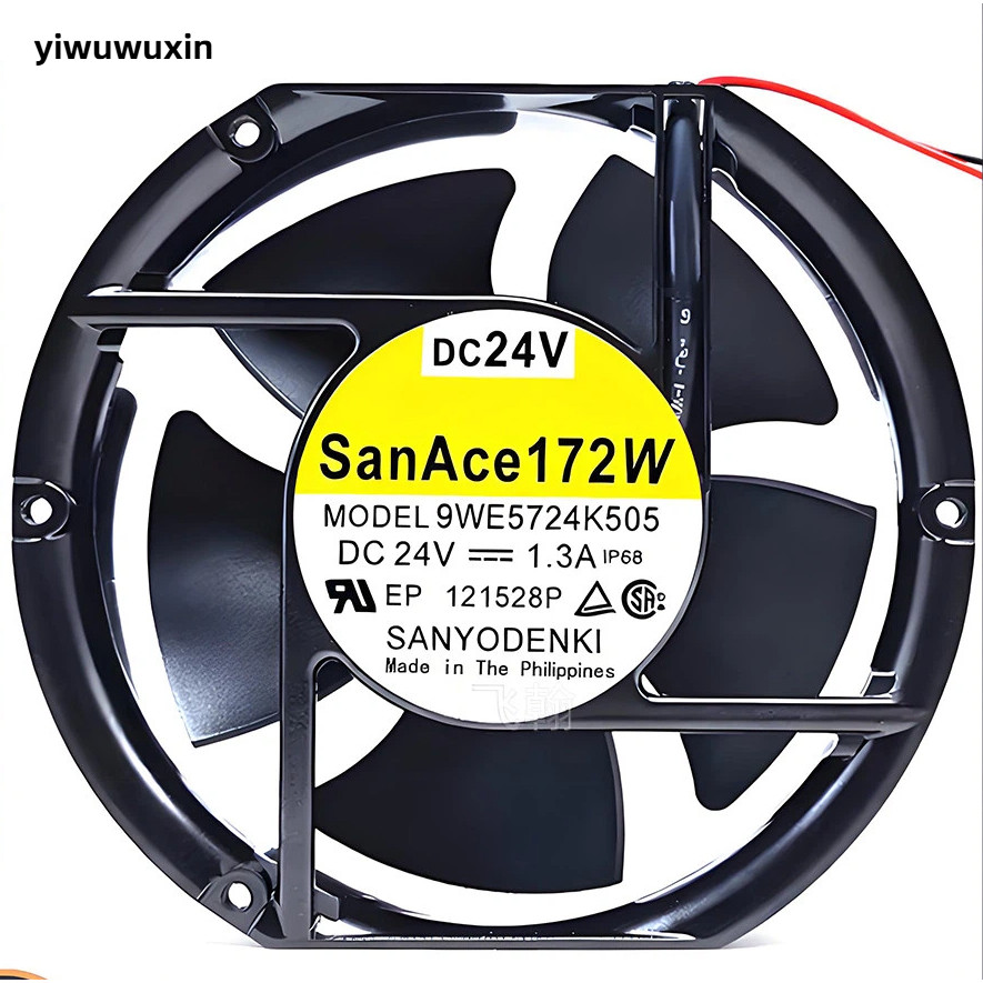 Sanyo 9WE5724K505 17251 24V 1.3A 17CM พัดลมกันน้ําพัดลมทนอุณหภูมิสูง