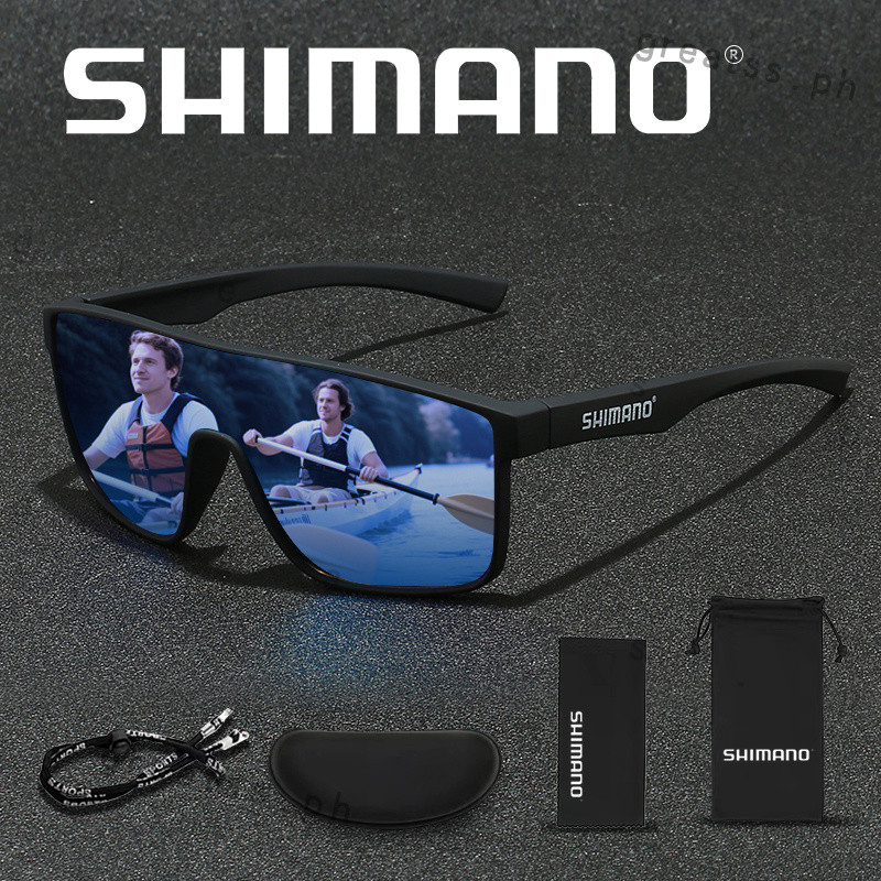 SHIMANO SetSHIMANOแว่นตากันแดดPolarized Adventure UV400 แว่นตากีฬากลางแจ้งสําหรับผู้ชายผู้หญิงตกปลาข
