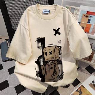 TEE·SHOP🍀 เสื้อยืด Oversize ลาย 'OX BOY' สไตล์เกาหลี เท่ห์มาก ใส่ได้ทั้งชายหญิง ผ้านุ่มสบายตัวทั้งวัน รองรับ COD 📦