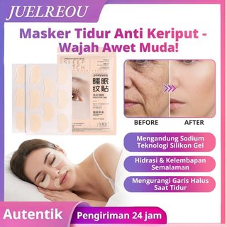 *COD+Beli 1 Gratis 2*JUELREOU Patch pola tidur anti-kerut/Sodium hyaluronate anti-kerut patch/Plester Tidur Anti-Kerutan Asam Hialuronat/Stiker Wajah Anti Kerut Patch Silikon Anti Aging Wrinkle/Patch Perawatan Mata Patch Anti-Kerutan yang Menyerap