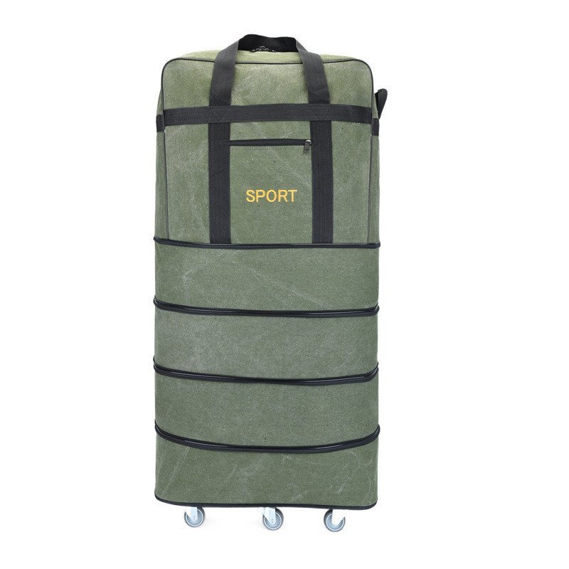 ย้ายกระเป๋าเดินทาง Duffel กระเป๋า 158 วาดกระเป๋าขนาดใหญ่ความจุผ้าใบ Duffel กระเป๋า Consignment กระเป