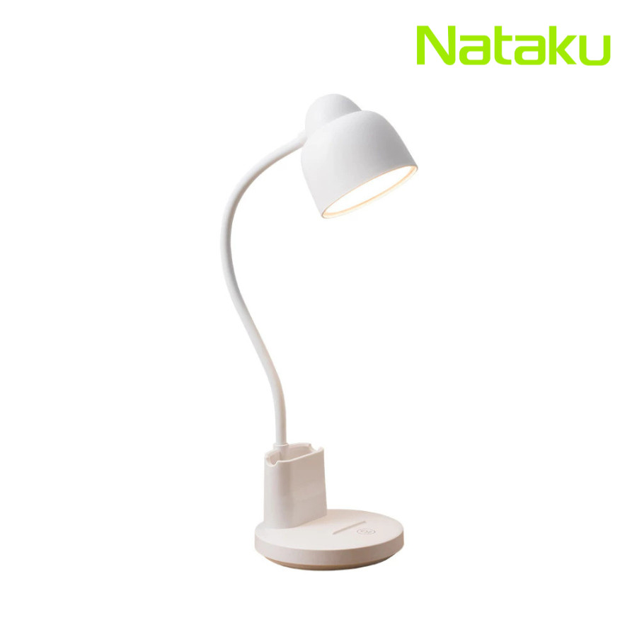 Nataku โคมไฟสว่าง โคมไฟled ไฟled reading lamp พร้อมหลอดไฟ ปรับได้ 3สี ไร้สาย มีที่วางโทรศัพท์