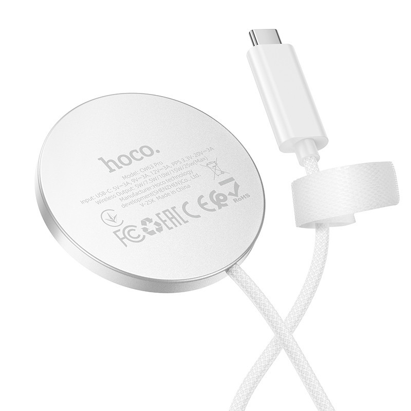HOCO CW63 Pro แท่นชาร์จไร้สาย Qi2.2 ชาร์จเร็ว 25W  แม่เหล็กดูดแน่น Wireless Fast Charger hc6 ราคา ถูกที่สุด ดีลบีเคเค แกลเลอรีภาพที่ 5