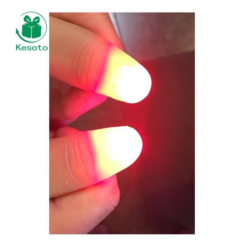 [Ehoyoxa] 2 ชิ้น Light Up Fingers LED Tricks Thumb Props Light Up Fingers
