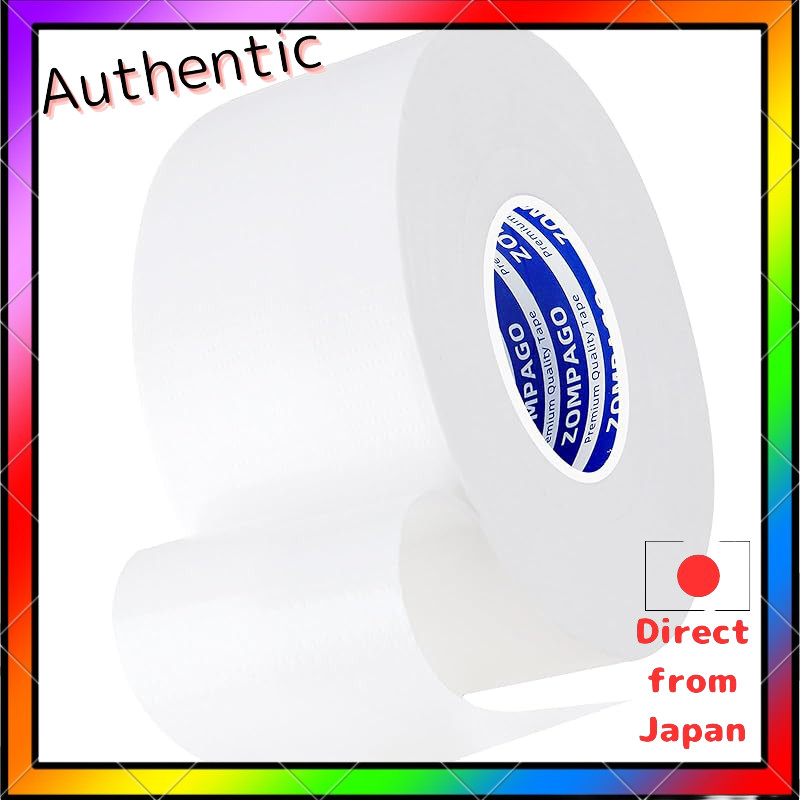 ZOMPAGO Cloth Tape, White, 20m × 50mm, Carpet Tape, Anti-Slip, Duct Tape, Craft Tape, Protective Tap