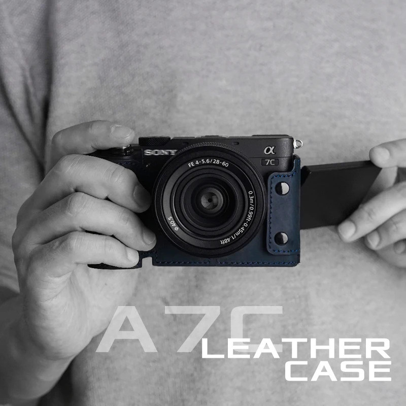 Mr.Stone สําหรับ Sony A7C2 A7CR กล้องป้องกันสําหรับ SONY a7CII A7CI กรณีอุปกรณ์เสริม Handmade ของแท้หนัง A7c กระเป๋า