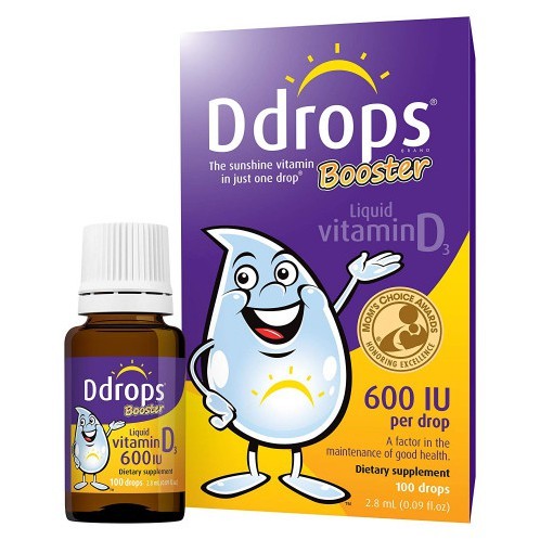 Ddrops Booster Liquid วิตามิน D3 600 IU - 2.8 ML