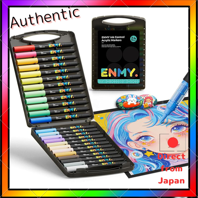 ENMY Liquid Acrylic Marker Set - Art, Illustration, and Fabric Pens Available in Multiple Color Vari