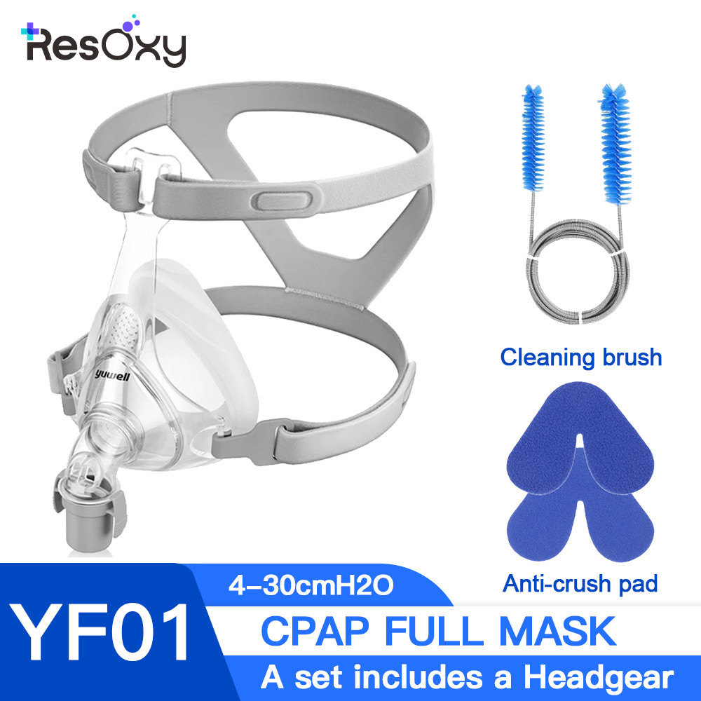 CPAP Mask CPAP Full Mask Sleep Apnea Mask แปรงทําความสะอาด Anti indentation pad CPAP สําหรับเครื่อง 