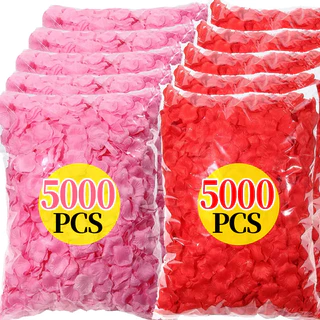1000-5000ชิ้นที่มีสีสันกลีบดอกกุหลาบประดิษฐ์-โรแมนติกแต่งงานครบรอบผ้าไหมดอกกุหลาบตกแต่ง-อุปกรณ์วันวาเลนไทน์