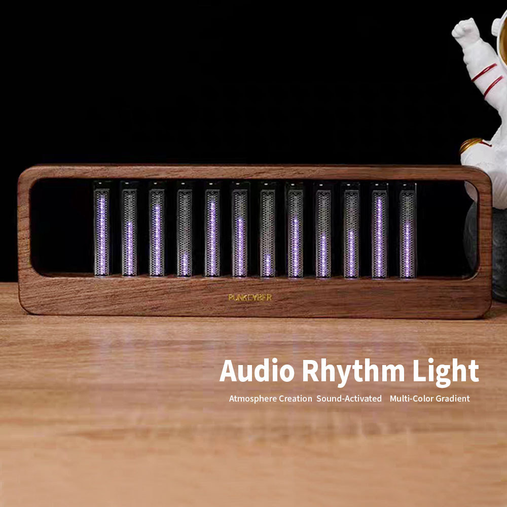 12-Bit RGB Pickup Level Light จอแสดงผล LED ควบคุมเสียงเมตรเพลง Rhythm Indicator เดสก์ท็อป Audio Light Mixer