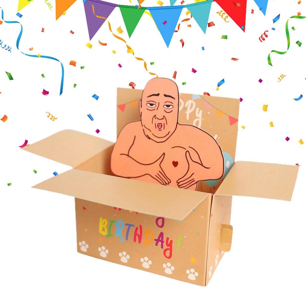 Funny Birthday Card 3D Birthday Greeting Card Funny Paper Craft Happy Birthday Pop up Card tongvn
