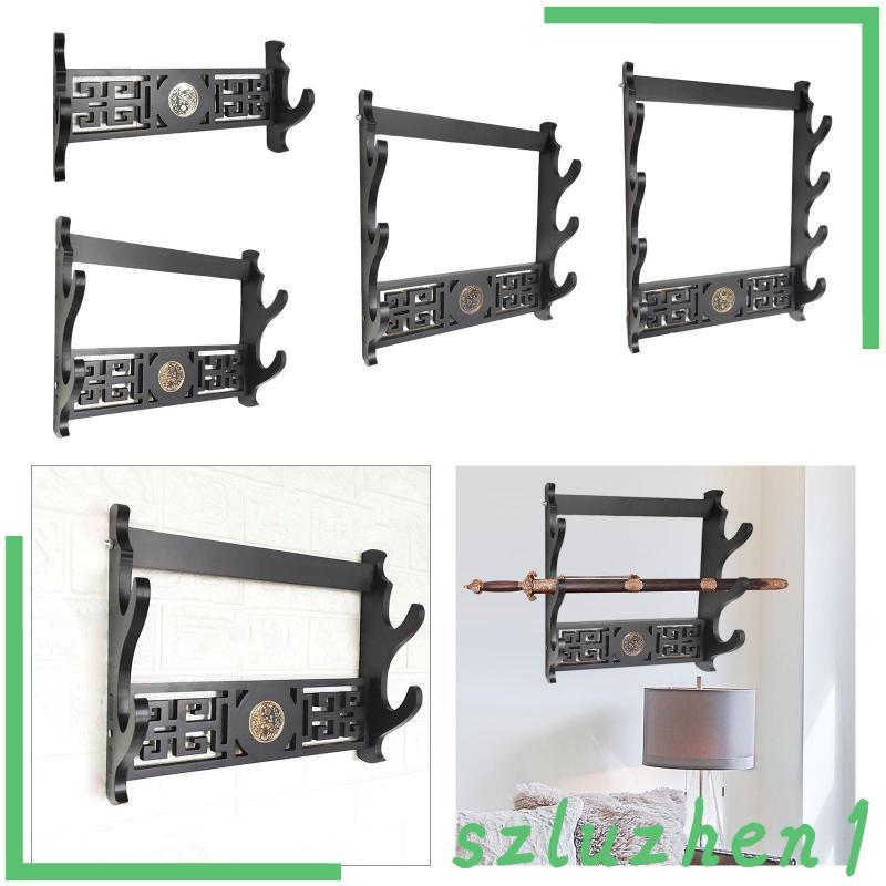 [Szluzhen1] ที่วางดาบขาตั้งขายึดติดผนังบ้านขลุ่ย Wakizashi ที่แขวนจอแสดงผล
