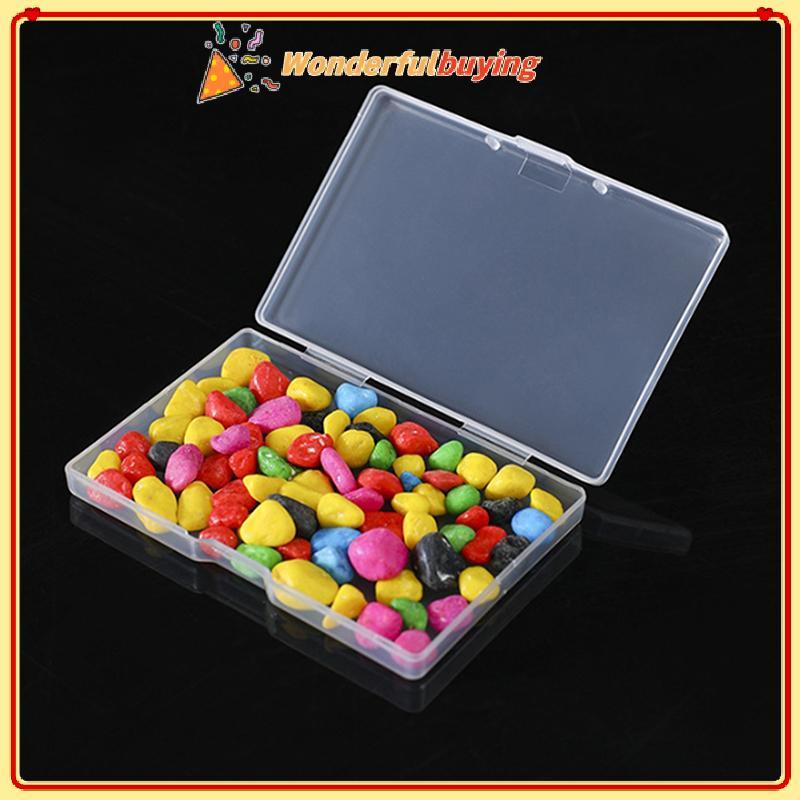 WBTH 10ชิ้นสี่เหลี่ยมโปร่งใสกล่องพลาสติกเครื่องประดับการ์ดเครื่องเขียนกล่องเก็บรายการขนาดเล็กกล่องเก็บ พระสาบาน