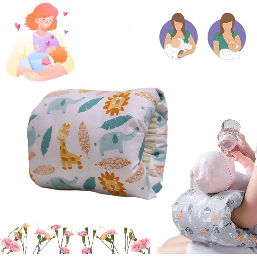 EHOTER Cozy Cradle Pillow Cozy Cradle Arm Pillow for Baby Nursing Head Support Pillow Anti-Spitting 