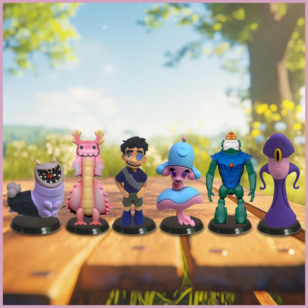 สําหรับ Elio ภาพยนตร์ตัวเลขเดสก์ท็อปเครื่องประดับตัวละครภาพยนตร์ตุ๊กตา 6 ชิ้นสะสมตัวเลขการกระทําสําห