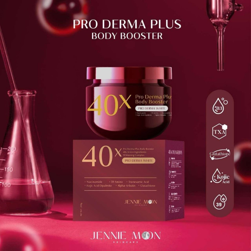 [กระปุกแดง] 40x Jennie Moon Pro Derma Plus Body Booster 40x ผิวกระจ่างใส Jennie Moon Pro Derma Plus 
