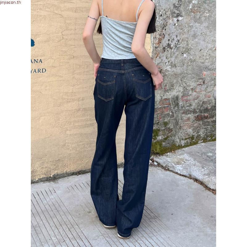 PTJ30306 Gabriela Super Barrel กางเกงยีนส์ขากระบอกใหญ่ปัก PROMTHONG