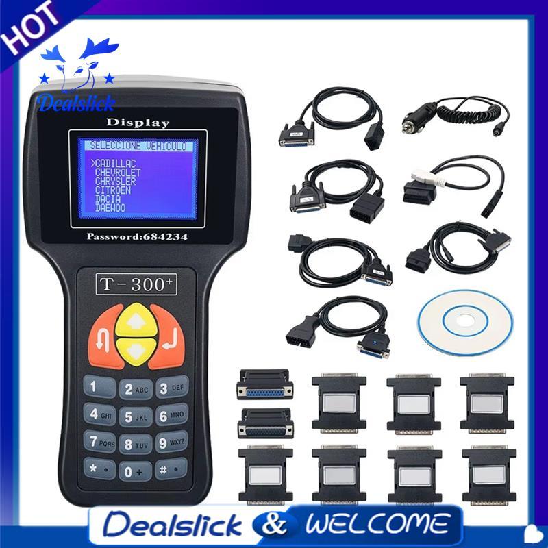 T300 Key Programmer T300 Auto V23.9 รถ Key Maker T300 รหัส Programmer Key Matching อุปกรณ์สีดําภาษาอ