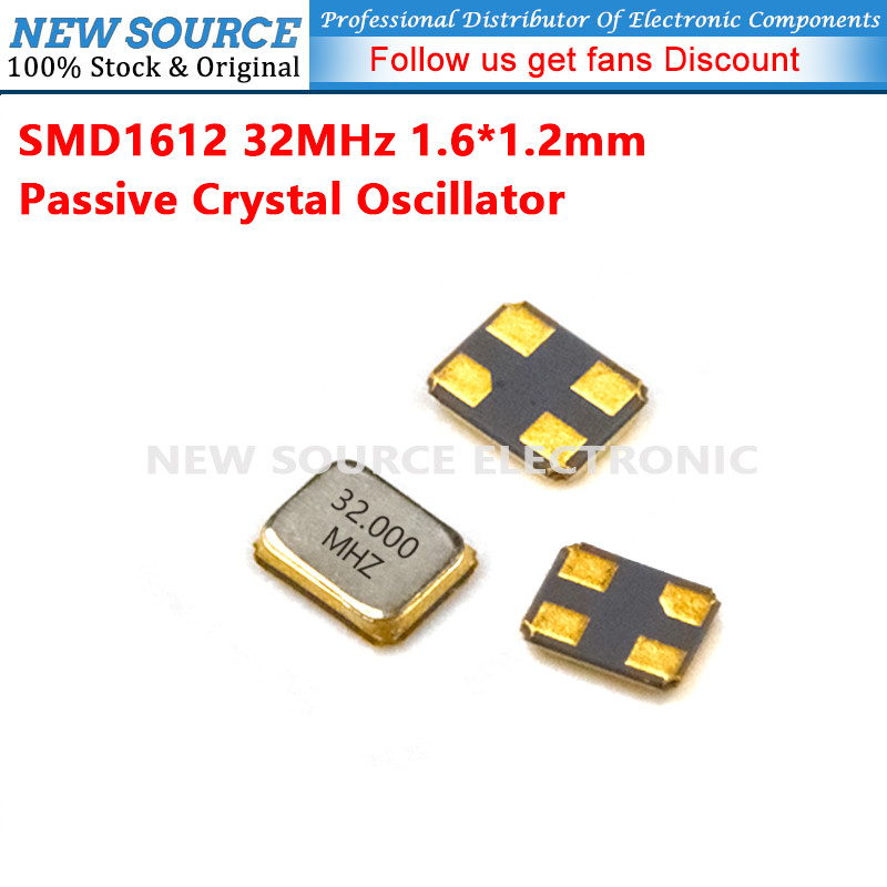 [1-10 ชิ้น] 1612 32MHz SMD Passive Crystal Oscilator 4Pin 1.6*1.2 มม. Quartz Resonator แหล่งใหม่
