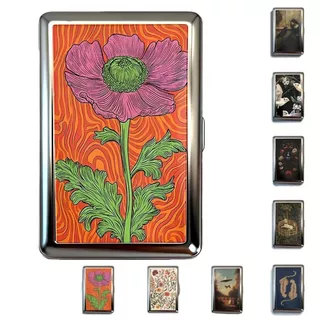 ARRIVEOK Vintage Card ,สไตล์วินเทจอเนกประสงค์ออกแบบโลหะ,Elegant Easy SnapโลหะวัสดุMulti-function Cash ID Card Holder