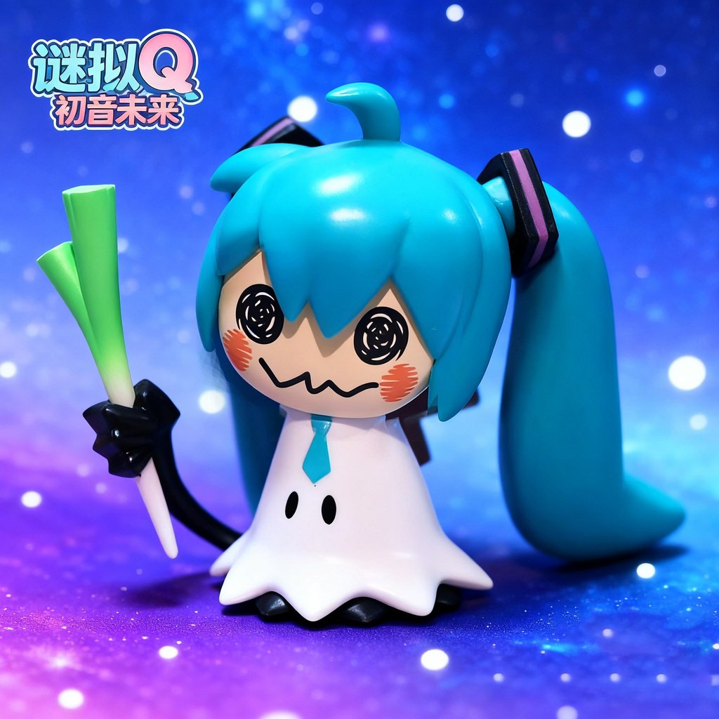 Anim Pikachu Mimikyu Hatsune Miku คอสเพลย์รูป Leek Mimikyu PVC Action ตุ๊กตาของเล่นสําหรับตกแต่งบ้าน