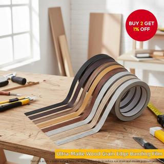 Wood Grain Edge Banding Strip - Self-Adhesive Waterproof Tape for Furniture & Cabinet, Cover-Up Trim for Door Frames & Wood Planks