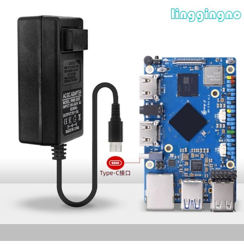 RR 5V 5A Type C Fast Charger พร้อมวงจรหลายตัว Safeguards และ 5A 5V เอาต์พุตสําหรับ CM5