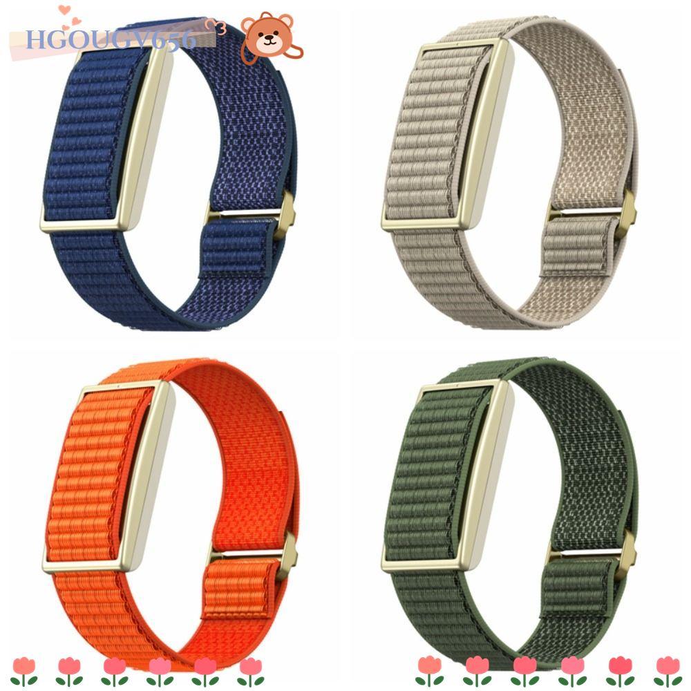 HGOUGVT Fitness Tracker Strap, Adjustable Loop Design Sport Band, Breathable Nylon สายรัดข้อมือสําหร