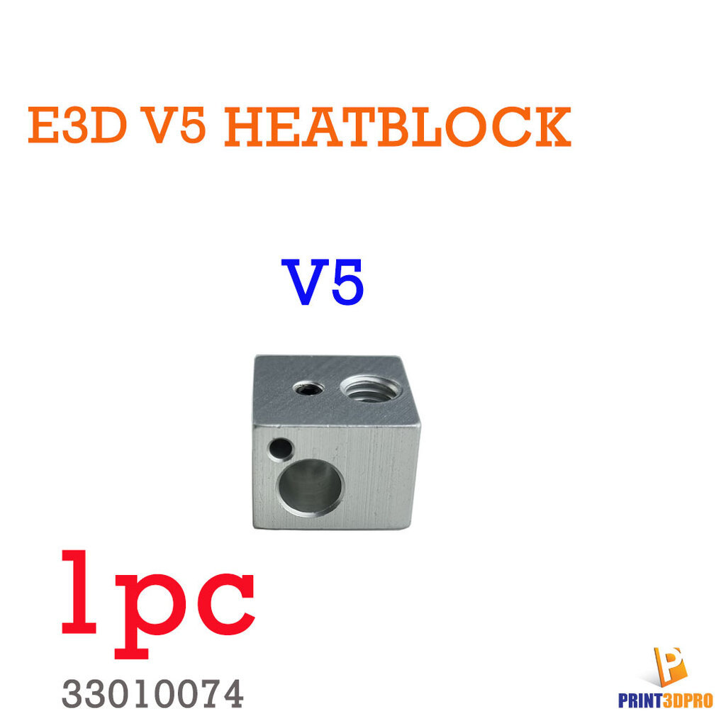 E3D V5 / V6 PT100 New upgrade Aluminum Heat Block 3D Printer Part Heatblock