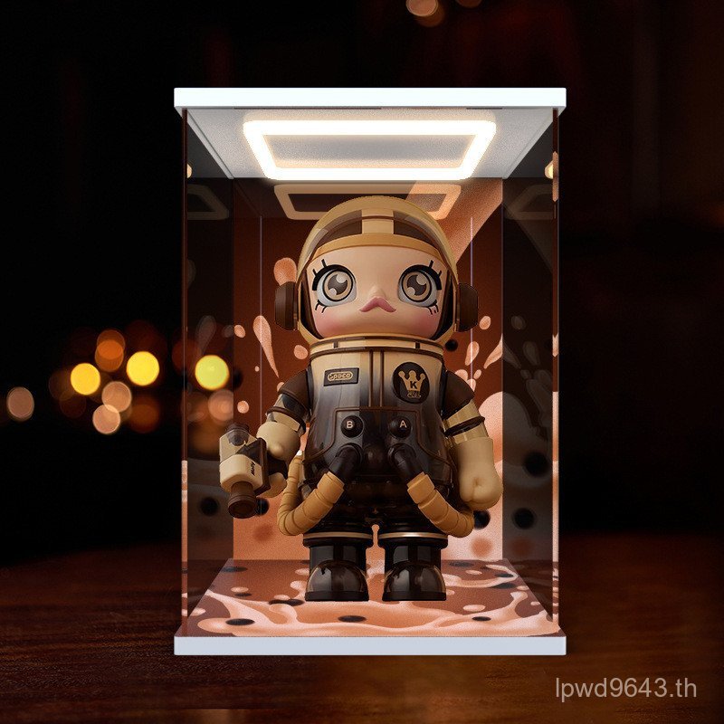 โคมไฟ molly อะคริลิค Pearl Milk Tea molly กล่องเก็บ popmart Bubble 400 เหมาะสําหรับตัวเลข GGFJ