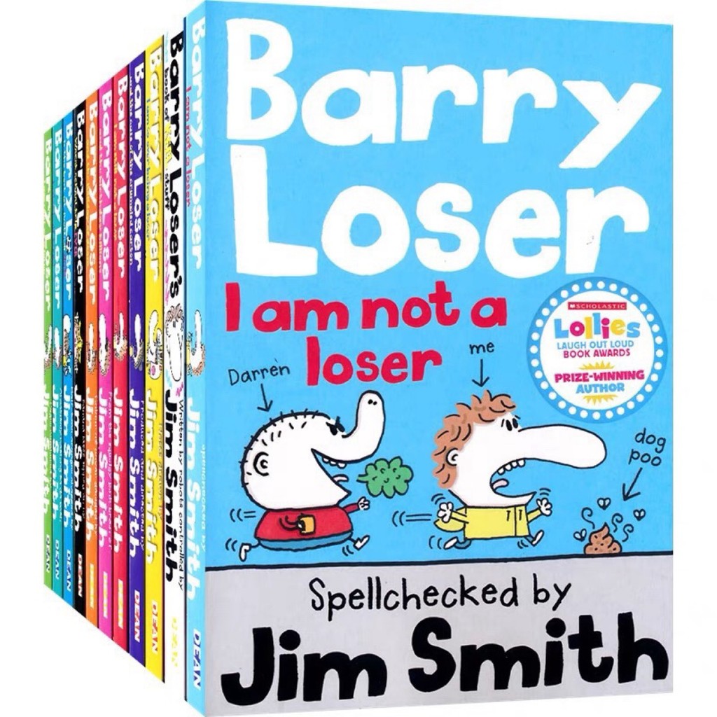 เวอร์ชันภาษาอังกฤษ Barry Loser Barry Loser Bad Egg Barry Series 11 เล่มหนังสือสะพานบทประถมศึกษา