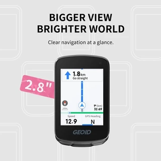 GEOID CC700 GPS จักรยานคอมพิวเตอร์ 2.8 นิ้วหน้าจอสีเส้นทางนําทางจักรยาน Speedometer WIFI กันน้ําขี่จักรยานวัดระยะทาง