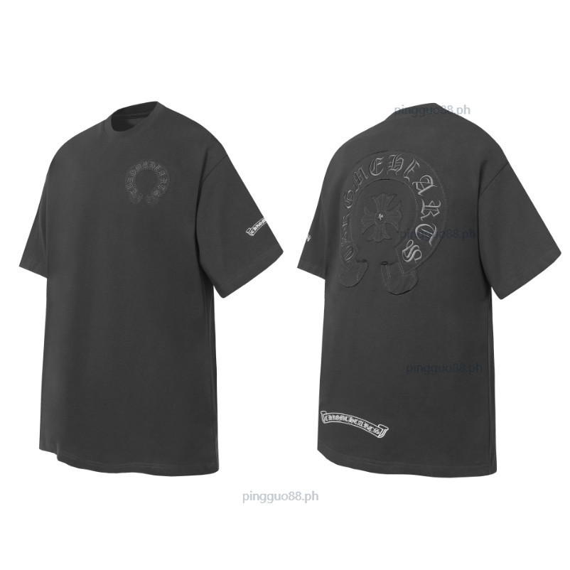 เสื้อยืดแขนสั้นสไตล์ใหม่ ซัมเมอร์ สันสกฤต มีลายปักเกือกม้าและรายละเอียดพิเศษ