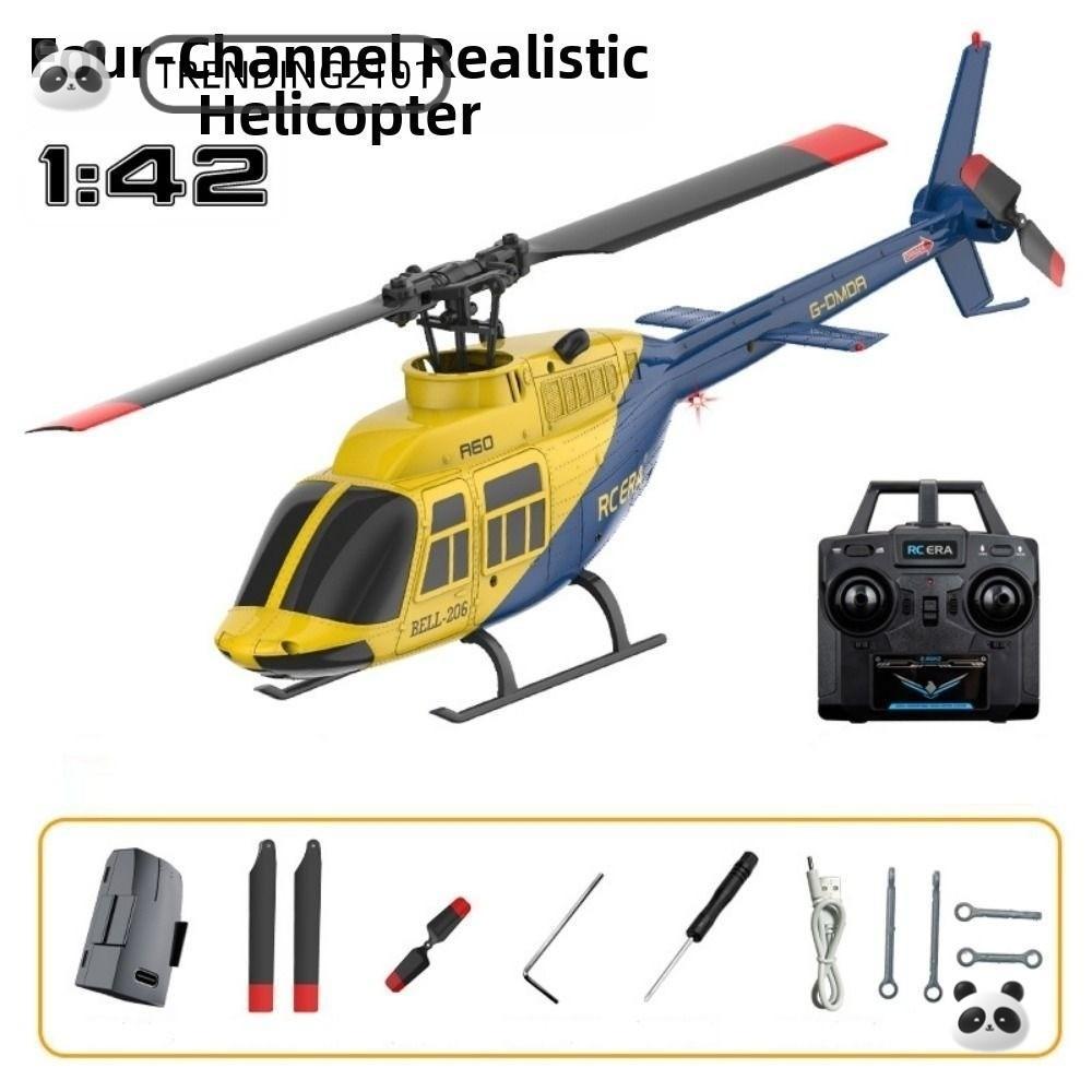 กําลังมาแรง A60 RC เฮลิคอปเตอร์ รายการที่สมบูรณ์, 2.4G 6-Aixs Multistyles รีโมทคอนโทรลเฮลิคอปเตอร์เครื่องบิน, พลาสติก 4CH ความสูง Hold Optical Flow ใบพัดเดียวของเล่นเด็กผู้ใหญ่