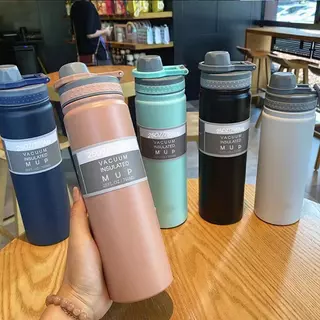 750ml 304 สแตนเลส สูญญากาศ อุณหภูมิ รักษาไว้ ถ้วย กีฬากลางแจ้ง พร้อมที่จับ กระติกน้ําเก็บความเย็น แก้วน้ําเก็บความเย็น