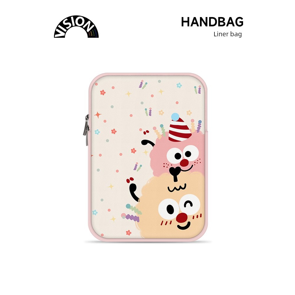 กระเป๋าโน๊ตบุ๊ค 15 6 กระเป๋าโน๊ตบุ๊ค V-SION น่ารัก Briquettes กระเป๋าคอมพิวเตอร์ 47 ซม. รองรับ iPad,