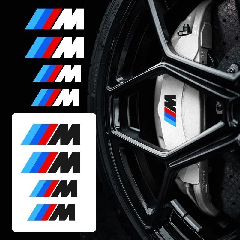 4pcs สติกเกอร์รถ Caliper ฝาครอบ Refitted ตกแต่งสําหรับ BMW 1 3 5 7 Series M Performance M3 M5 M6 E92