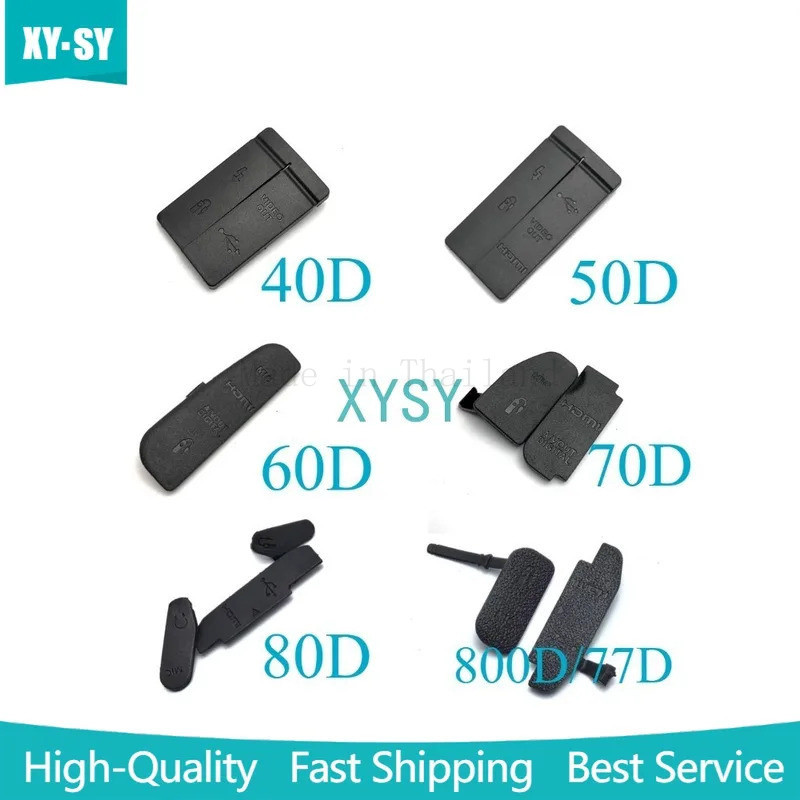 ใหม่สําหรับ Canon EOS 40D 50D 60D 70D 80D 800D/77D USB ฝาครอบยางประตู HDMI-เข้ากันได้กับ MIC Cap อิน