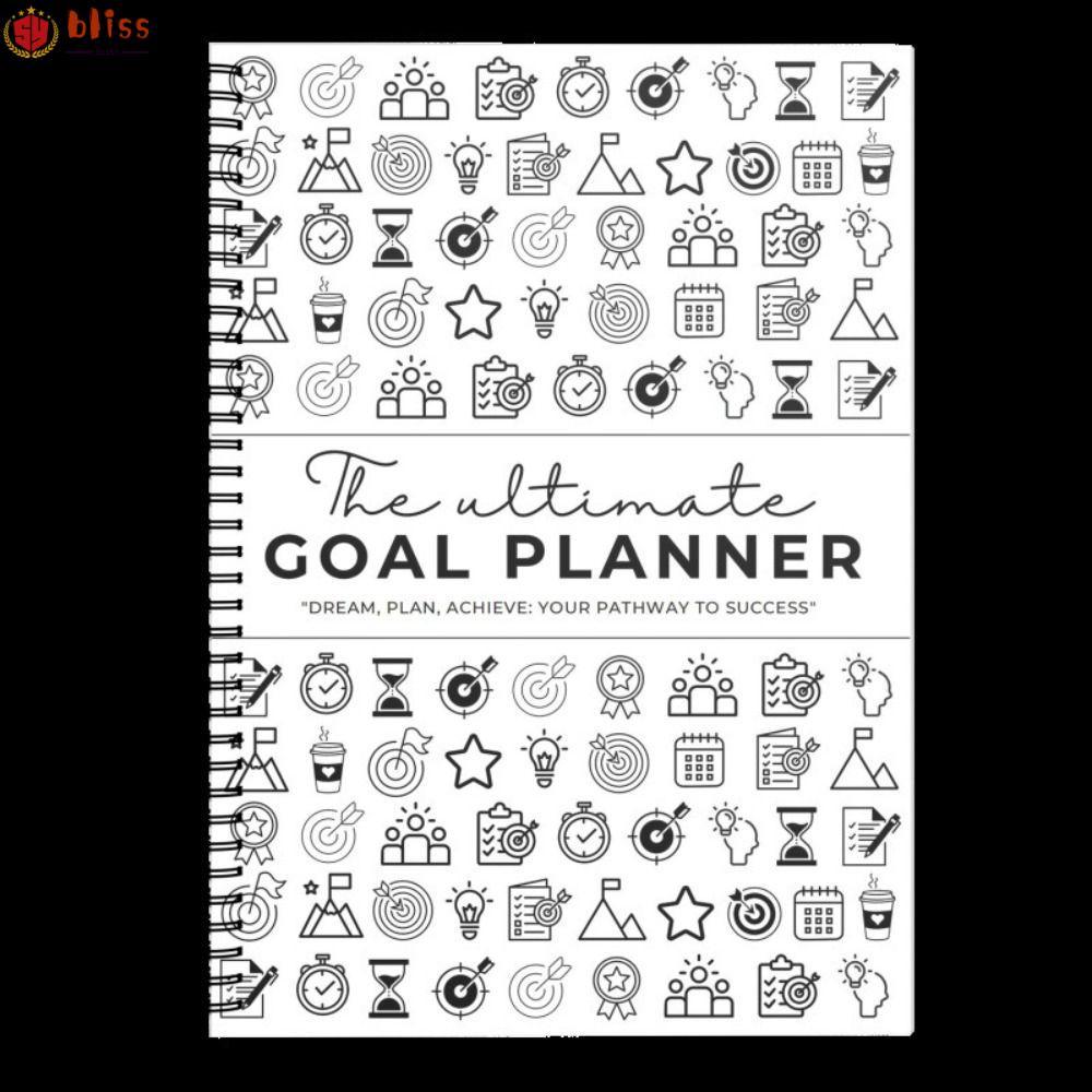 BLLISS Goal Progress Tracker, Paper Creative Goal Planner Notebook, Thicken Undated Portable Journal