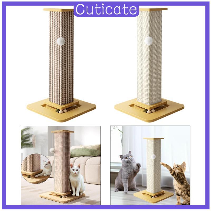 [CUTICATE] Cat Scratching Post Funny Cat Grinding Paws Post สําหรับสําหรับลูกแมว Interactive