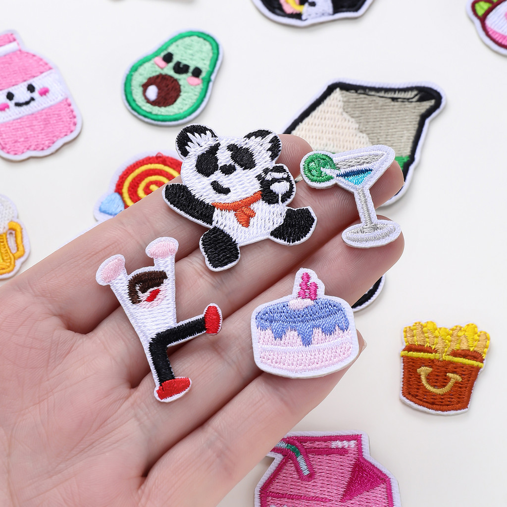 St.kunkka 5 ชิ้น ตัวรีดติดเสื้อ iron on-mini งานปัก คุณภาพดี ลายตลกน่ารัก สำหรับ DIY ตกแต่งเสื้อผ้าและพวงกุญแจ — صورة 7
