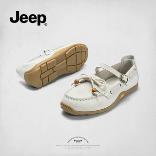 Jeep พิมพ์ มารีJane สไตล์ใหม่สำหรับทุกโอกาส รองเท้าบัลเล่ต์_all-match_soft-soled