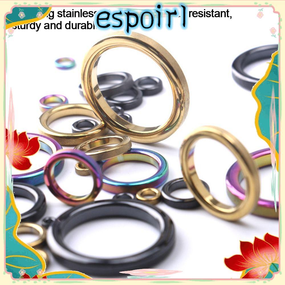 ESPOIR ไกด์คันเบ็ด O แหวนสแตนเลส ขนาด 2-30 มม. สำหรับการซ่อมแซมปลายคันเบ็ด