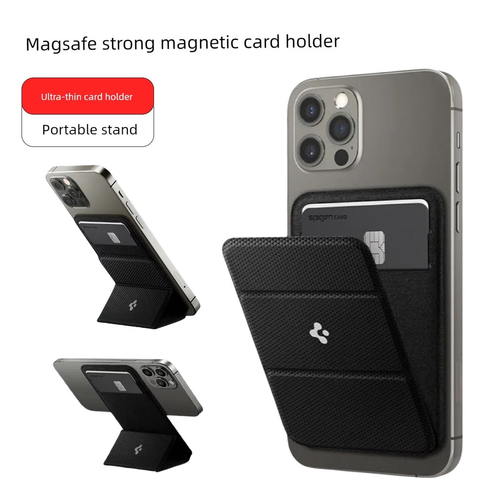 true money wallet wallet Magsafe Magnetic Card Holder สำหรับโทรศัพท์ Apple แบบพกพา ติดด้านหลังได้