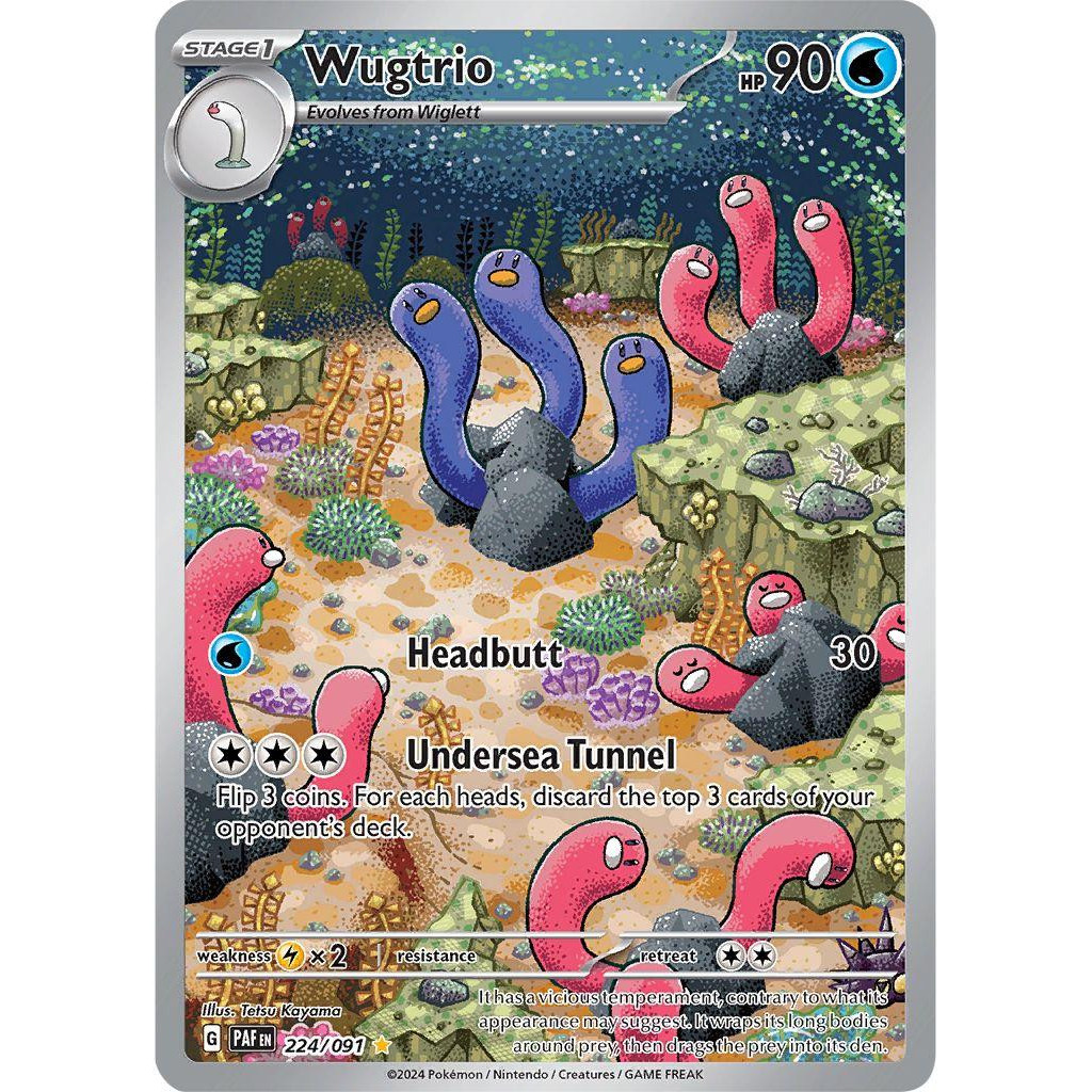 [Binder Condition] Wugtrio 224 Pokemon Paldean Fates
