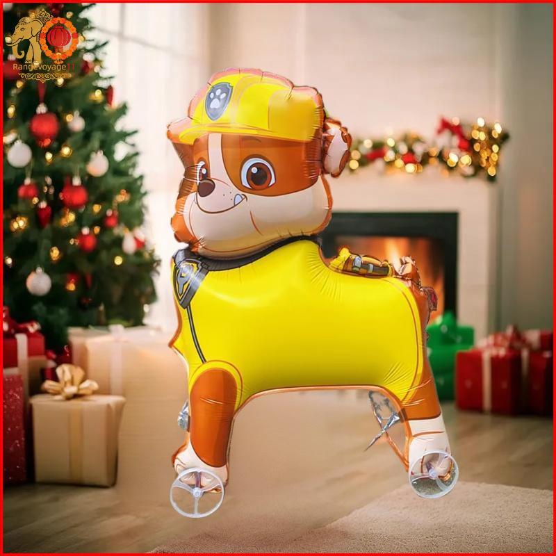 [RG1] 4D การ์ตูนฟอยล์บอลลูนช้างยืนเดินบอลลูนล้อสําหรับเด็กตกแต่งงานเลี้ยงวันเกิดเด็กอาบน้ํา [th]